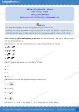 Đề thi giữa kì 2 Toán 11 - Đề số 10